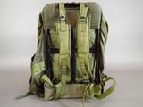a backpack that has a bunch of items in it