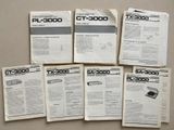 six pages of manuals are stacked on top of each other on a table
