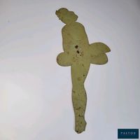 IGOL. Plaque en tôle peinte figurant une Pin Up. (photo 5)