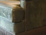 an image of a green chair in a living room