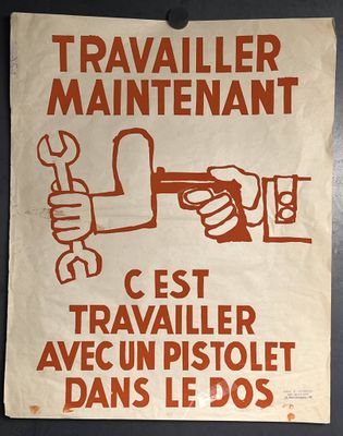 (MAI 68) Affiche de l'Ecole nationale des Beaux Arts, quai M…
