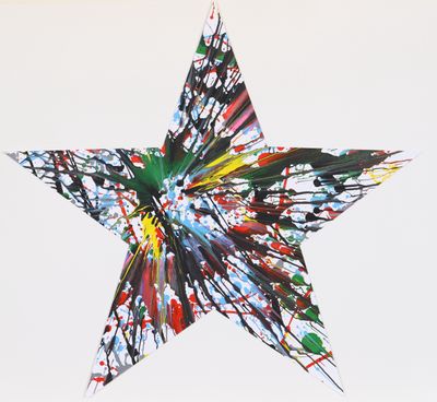 Damien HIRST (n en 1965) "Star Spin Painting"
