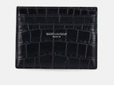 saint laurent croce leather card case