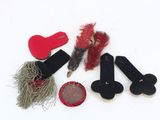 various items that are sitting on a white surface
