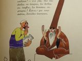 a cartoon picture of a man holding a baseball bat in his hand