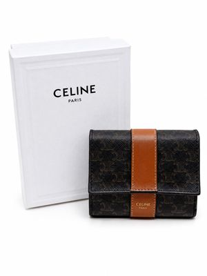 Portefeuille Celinee noir et beige