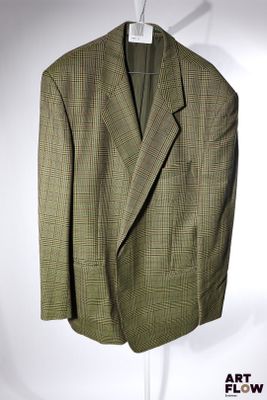 FRANCIS FERRENT - Veste en laine vierge à motifs prince-de-g…