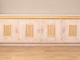 an image of a wooden sideboard in a living room