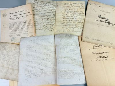 many old papers that have been left out on the table