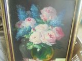 une image d'une peinture de fleurs dans un vase