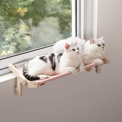 MEWOOFUN - Chaise Longue pour Chat - Bois et Tissu Ondulé - …