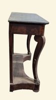 Console d'applique en acajou et placage d'acajou. (photo 3)