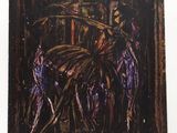 une image représentant un tableau représentant un cheval, dans un cadre en bois