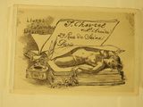 a drawing of a naked woman laying on a bed