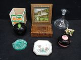 a picture of a collection of items that are on a table