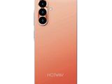 the back of a red samsung note 10 lite phone with two camera lenses