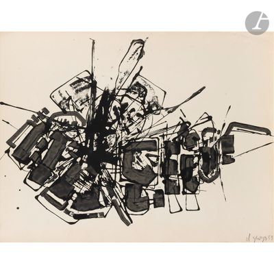 une image représentant un dessin en noir et blanc d'un ensemble de chaises