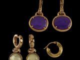 deux paires de boucles d'oreilles et une paire de créoles