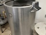 an image of a kitchen with a large metal pot