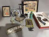 a lot of items that are on a table