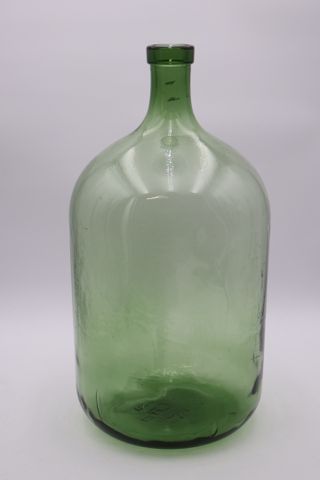 Importante bouteille en verre H : 48 D : 22
