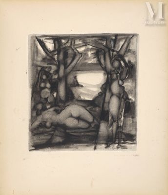 l'image d'un dessin en noir et blanc d'une femme nue