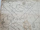 an old map of the world with the names of the countries on it