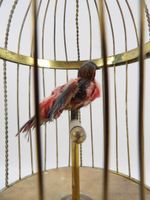 CAGE MUSICALE - Petite cage en laiton à oiseau chanteur auto… (photo 5)