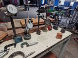 a workbench with a lot of tools on it