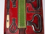 a picture of a set of tools in a red box
