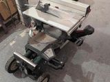 an overhead view of a work bench in a garage