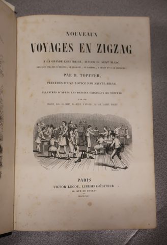 « Nouveaux voyages en zigzag » par R. Topffer Paris Victor Lecou ...