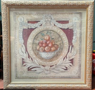 une photo d'un tableau représentant des pommes dans un bol