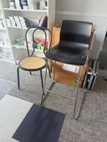 1 chaise bistro en métal et plastique + 1 chaise pliante de … (photo 3)