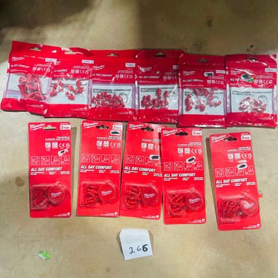 a lot of red packages on the floor next to each other