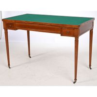 TABLE TRIC TRAC LOUIS XVI en acajou et placage d’acajou à pl… (photo 3)