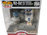 Lot de figurines Funko Pop Star Wars : R2-D2 et la princesse Leia