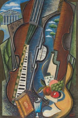 Constantin PETROFF (1954-) Composition cubiste - Photo 1