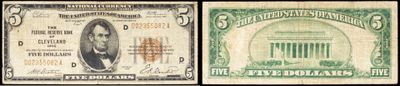 deux images différentes d'un billet d'un dollar sur lequel figure le portrait d'un homme
