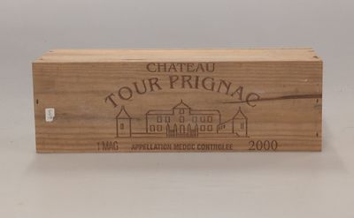 a wooden box that has a wine label on it