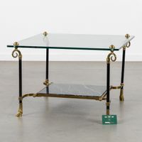 Table basse de style Hollywood Regency, dotée de pieds en fo… (photo 2)