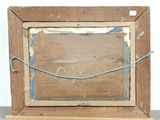 a picture of a picture of a wooden frame on a table