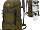 a picture of a backpack with a skateboard attached to it