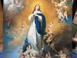 une image représentant un tableau de la Vierge entourée d'anges