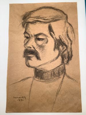 Ezechiel BAROUKH (Egypte 1909-1984) d’après, dessin au crayo…