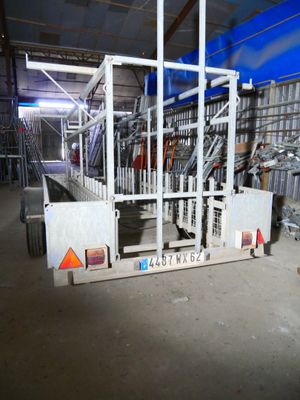 a machine that is sitting inside of a building