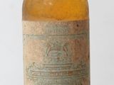 a bottle of alcohol that is sitting on a table