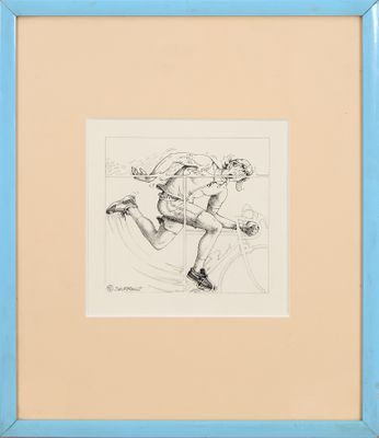 Claude Serre (1938-1998) Projet d'affiche pour le triathlon …