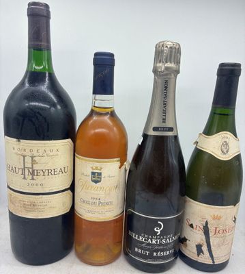 Ensemble de 4  bouteilles, comprenant : - Photo 1