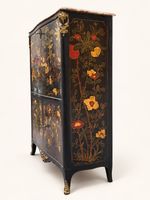 Secrétaire à abattant en bas d’armoire en vernis européen à … (photo 5)